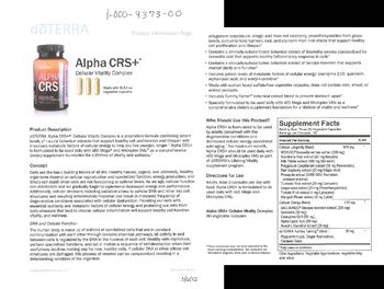 Doterra Alpha CRS+ Cellular Vitality Complex - supplement