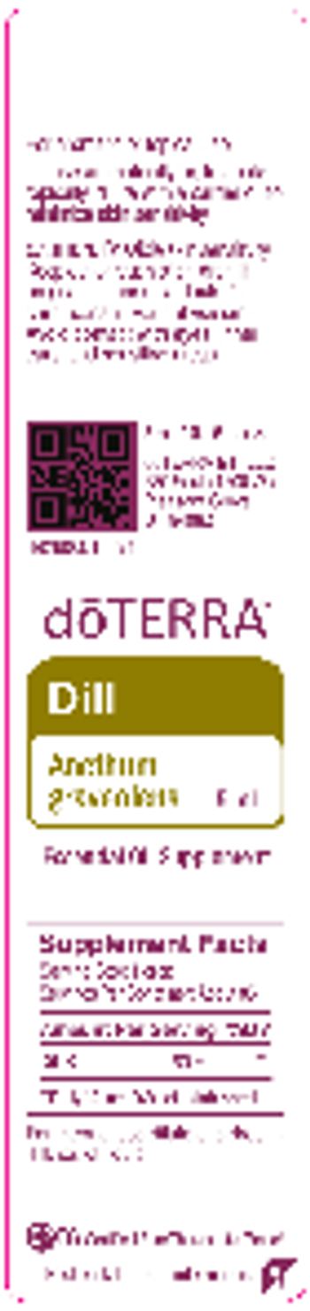 Doterra Dill - essential oil supplement