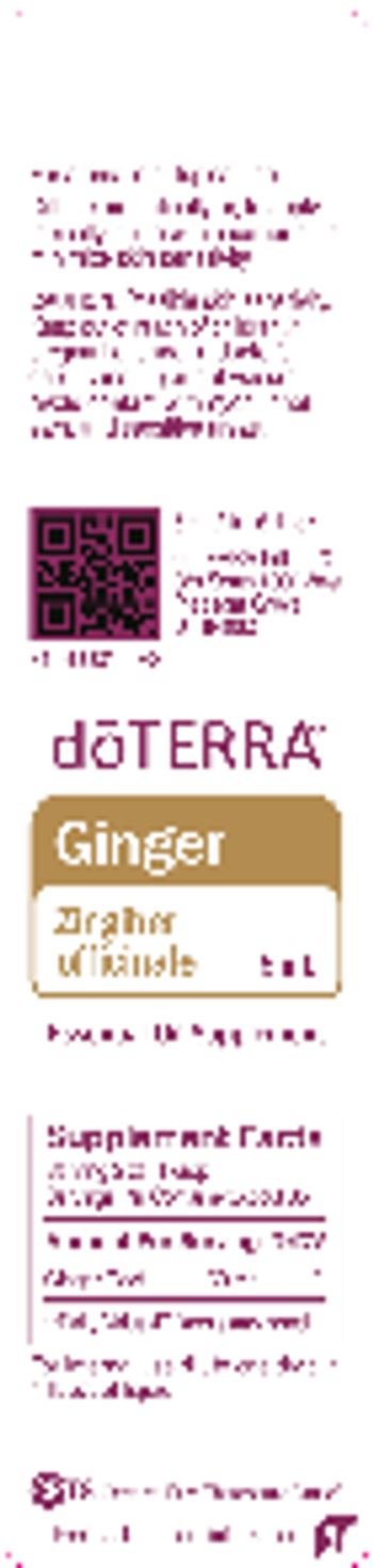 Doterra Ginger - essential oil supplement
