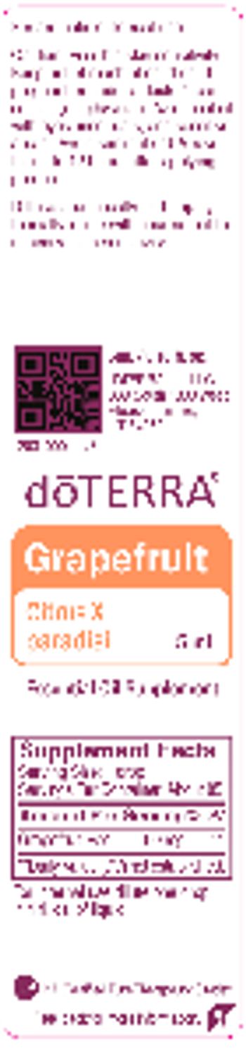 Doterra Grapefruit - essential oil supplement
