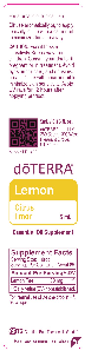 Doterra Lemon - essential oil supplement