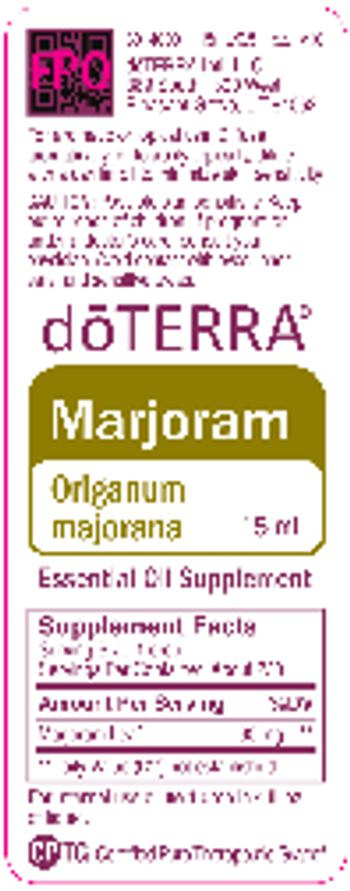 Doterra Marjoram - essential oil supplement