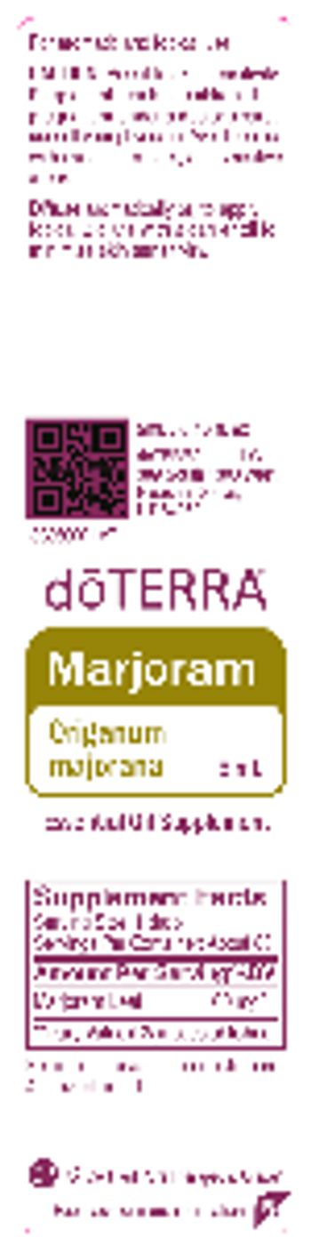 Doterra Marjoram - essential oil supplement