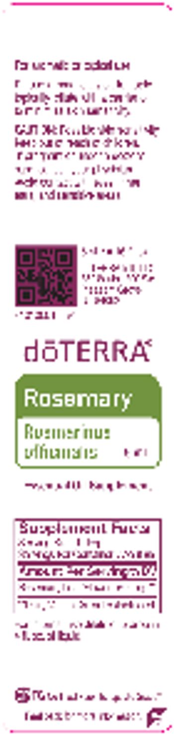 Doterra Rosemary - essential oil supplement