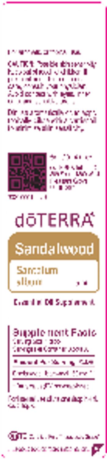Doterra Sandalwood - essential oil supplement