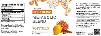 Doterra Slim & Sassy Metabolic Blend Softgels - supplement