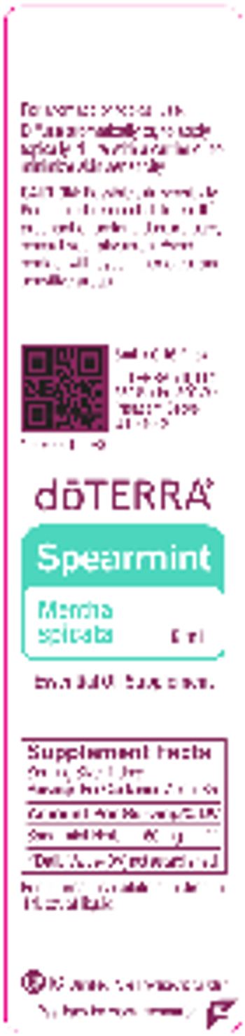 Doterra Spearmint - essential oil supplement