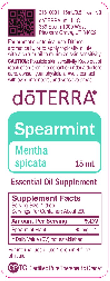 Doterra Spearmint - essential oil supplement