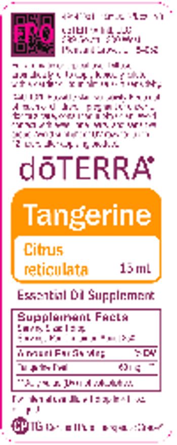 Doterra Tangerine - essential oil supplement
