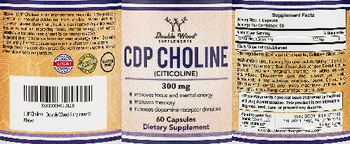 Double Wood Supplements CDP Choline (Citicoline) 300 mg - supplement