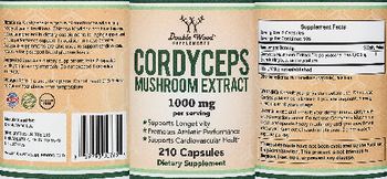 Double Wood Supplements Cordyceps Mushroom Extract 1000 mg - supplement