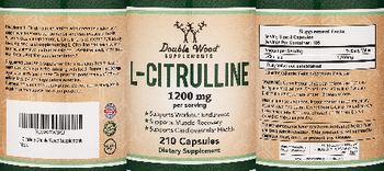 Double Wood Supplements L-Citrulline 1200 mg - supplement