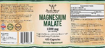 Double Wood Supplements Magnesium Malate 1500 mg - supplement