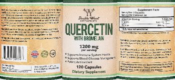 Double Wood Supplements Quercetin with Bromelain 1200 mg - supplement