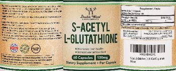 Double Wood Supplements S-Acetyl L-Glutathione 100 mg - supplement