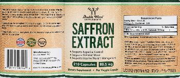 Double Wood Supplements Saffron Extract 88.5 mg - supplement