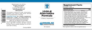 Douglas Laboratories 1000-K Alternative Formula - supplement