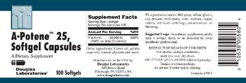 Douglas Laboratories A-Potene 25 - supplement