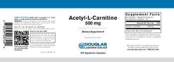 Douglas Laboratories Acetyl-L-Carnitine 500 mg - supplement