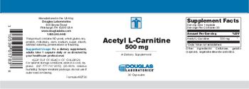 Douglas Laboratories Acetyl L-Carnitine 500 mg - supplement