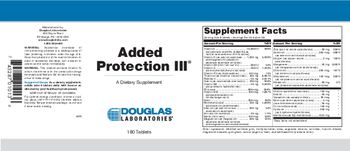 Douglas Laboratories Added Protection III - supplement