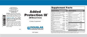 Douglas Laboratories Added Protection III (Without Iron) - supplement