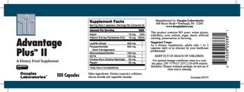 Douglas Laboratories Advantage Plus II - a food supplement