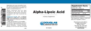 Douglas Laboratories Alpha-Lipoic Acid - supplement