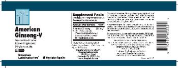 Douglas Laboratories American Ginseng-V - standardized herbal extract supplement