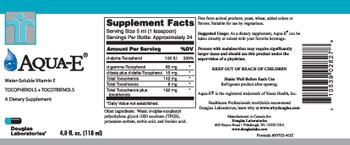 Douglas Laboratories Aqua-E Water-Soluble Vitamin E Tocopherols + Tocotrienols - supplement