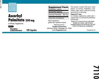 Douglas Laboratories Ascorbyl Palmitate 250 mg - supplement