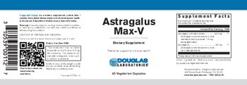 Douglas Laboratories Astragalus Max-V - standardized herbal extract supplement