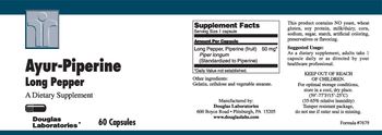 Douglas Laboratories Ayur-Piperine Long Pepper - supplement