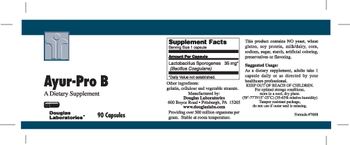 Douglas Laboratories Ayur-Pro B - supplement