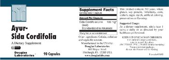Douglas Laboratories Ayur-Sida Cordifolia - supplement