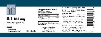 Douglas Laboratories B-1 100 mg - supplement