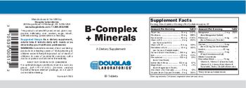 Douglas Laboratories B-Complex + Minerals - supplement
