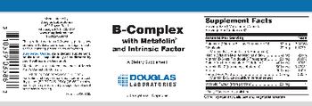 Douglas Laboratories B-Complex With Metafolin And Intrinsic Factor - supplement