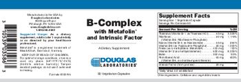 Douglas Laboratories B-Complex With Metafolin And Intrinsic Factor - supplement