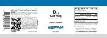 Douglas Laboratories B12 500 mcg - supplement