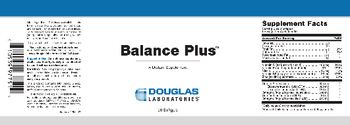 Douglas Laboratories Balance Plus - supplement