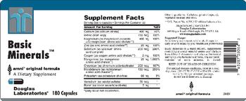 Douglas Laboratories Basic Minerals - supplement