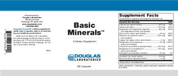 Douglas Laboratories Basic Minerals - supplement