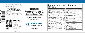 Douglas Laboratories Basic Preventive 2 (Iron and Copper Free) - supplement