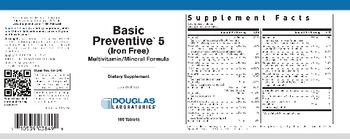 Douglas Laboratories Basic Preventive 5 Iron-Free - supplement