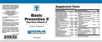 Douglas Laboratories Basic Preventive 5 Plus Extra Vitamin D - supplement