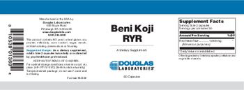 Douglas Laboratories Beni Koji RYR - supplement