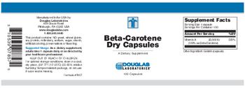 Douglas Laboratories Beta-Carotene Dry Capsules - supplement