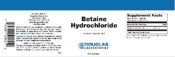 Douglas Laboratories Betaine Hydrochloride - supplement