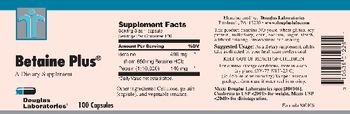 Douglas Laboratories Betaine Plus - supplement